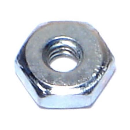 Midwest Fastener Machine Screw Nut, #5-40, Steel, Grade 2, Zinc Plated, 100 PK 03747